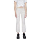 Beige Cotton Bootcut Jean