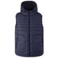 Blue Nylon Sleveless Jacket
