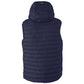 Blue Nylon Sleveless Jacket