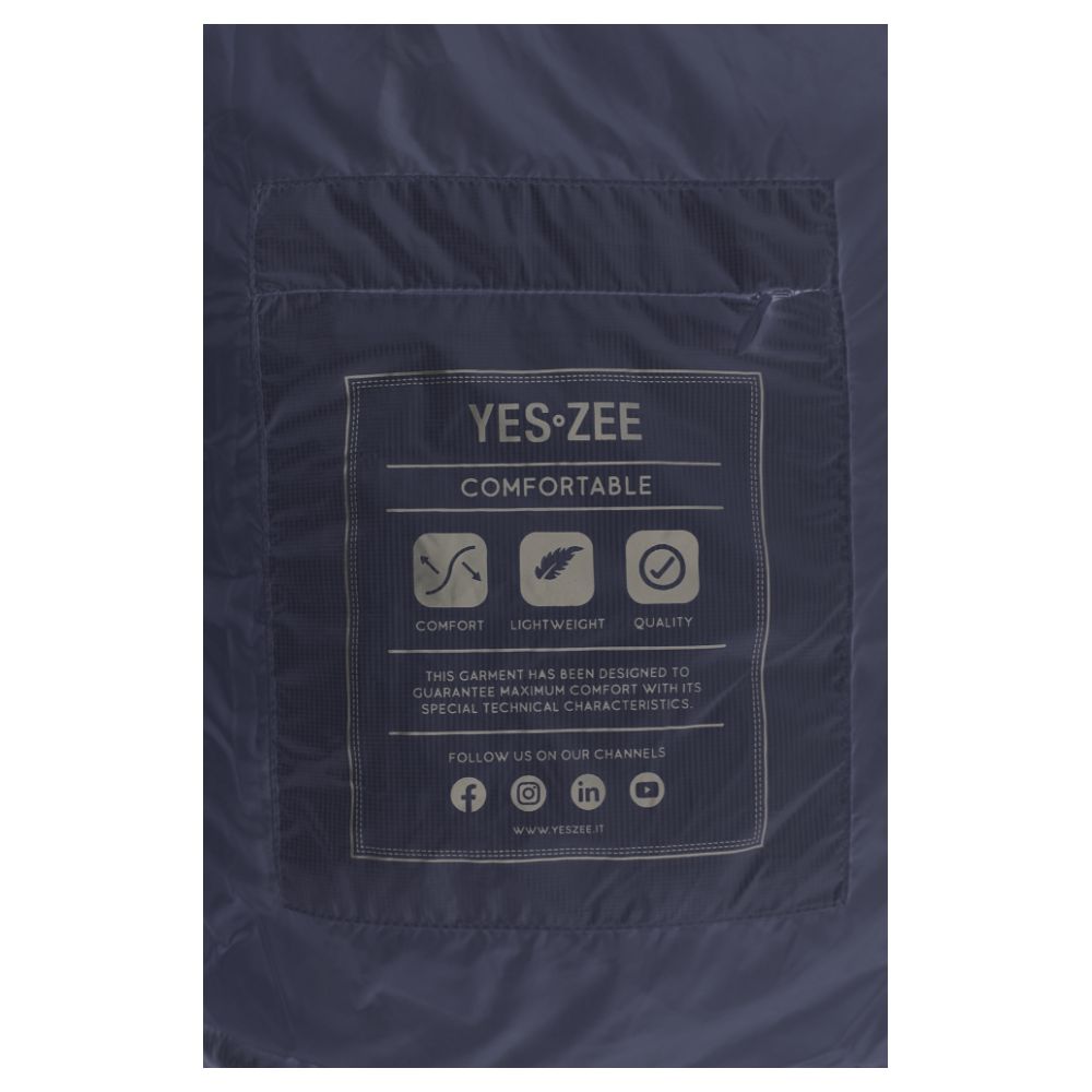 Blue Nylon Sleveless Jacket