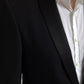 Black Wool Single Breasted MARTINI Blazerclothing