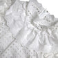 White Cotton Lace Trim Turtle Neck Blouse