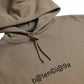 Brown Cotton Symbolic Molleton Bouclette Hooded Sweater