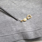 Gray Cotton Embellished Crew Neck  T-shirt