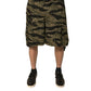 Black Gold Patterned Cotton Bermuda Shorts