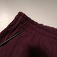 Maroon Cotton Mid Waist Bermuda Shorts