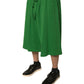 Green Cotton Blend Men Bermuda Shorts