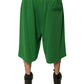 Green Cotton Blend Men Bermuda Shorts