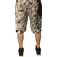Multicolor Patchwork Linen Bermuda Shorts