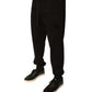 Black Cotton Jogger Men Sweatpants Pants