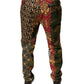 Multicolor Patchwork Men Dress Pants