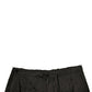 Black Crown Nylon Jogger Sweatpants Pants