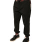 Black Camouflage Wool Jogger Sweatpants Pants