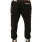 Black Camouflage Wool Jogger Sweatpants Pants