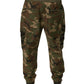 Multicolor Camouflage Cargo Sweatpants Pants