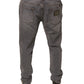 Gray Logo Cotton Stretch Skinny Denim Jeans