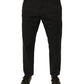 Black Logo Cotton Stretch Skinny Denim Jeans
