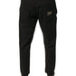 Black Logo Cotton Stretch Skinny Denim Jeans