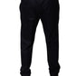 Dark Blue Tapered Formal Dress Pants