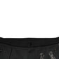 Black Horseshoe Embellished Wool Slim Fit Pants