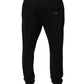 Black Stripes Viscose Skinny Dress Pants