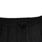 Black Stripes Viscose Skinny Dress Pants