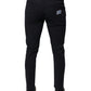 Black Logo Cotton Stretch Skinny Denim Jeans