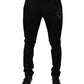 Black DG Crown Logo Cotton Skinny Denim Jeans