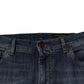 Blue DG Crown Logo Cotton Skinny Denim Jeans