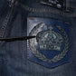 Blue DG Crown Logo Cotton Skinny Denim Jeans