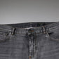 Gray Logo Cotton Stretch Skinny Denim Jeans