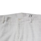 White Cotton Tapered Formal Dress Pants
