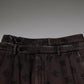 Brown Logo Cotton Straight Denim Jeans