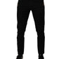 Black Crown White Lining Skinny Denim Jeans