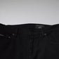 Black Crown White Lining Skinny Denim Jeans