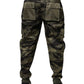 Green Cotton Jogger Cargo Pants