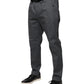 Gray Tapered Formal Dress Pants