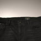 Black Ripped Logo Cotton Skinny Denim Jeans