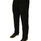 Black Wool Knitted Skinny Pants