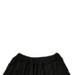 Black Wool Knitted Skinny Pants