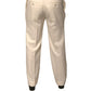 Off White Straight Dress Pants