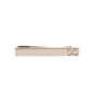 Silver Tone Brass Logo Branded Tie Clip Bar