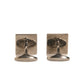 Silver Plated Brass Pin Crystal Cufflinks