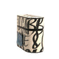 Black White Leather Scribble Embossed Logo Airpods Case