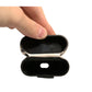 Black White Leather Scribble Embossed Logo Airpods Case