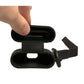 Black Silicone Rubber Logo Embossed Airpods Case