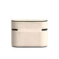 White PVC Embossed Logo Plaque Holder Airpods Case