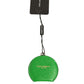 Green Calfskin Leather Round Logo Hand Mirror Holder