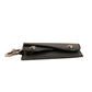 Black Leather Card Case Keychain Key Holder