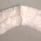 White Fur Shoulder Collar Wrap Shawl Scarf